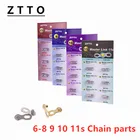 Велосипедная цепь Master Link, 11 скоростей, 10 недостающих звеньев, 8S, 9S, быстрое звено, 10S, 11 S, серебристо-золотистая, подходит для горного и шоссейного велосипеда, 1 пара