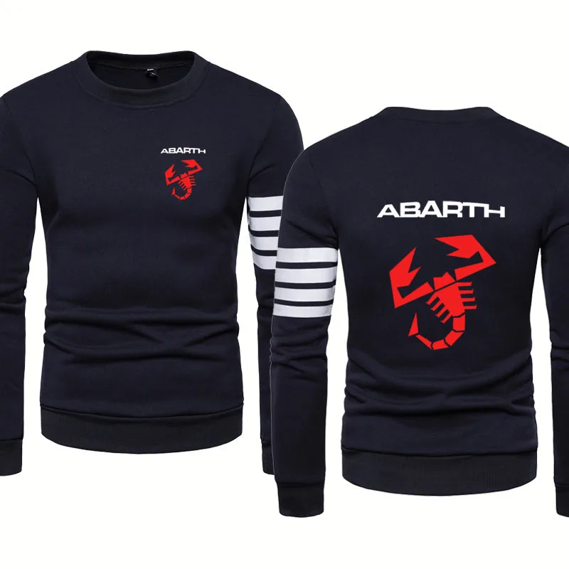 Модная повседневная мужская Толстовка Abarth С принтом логотипа автомобиля на
