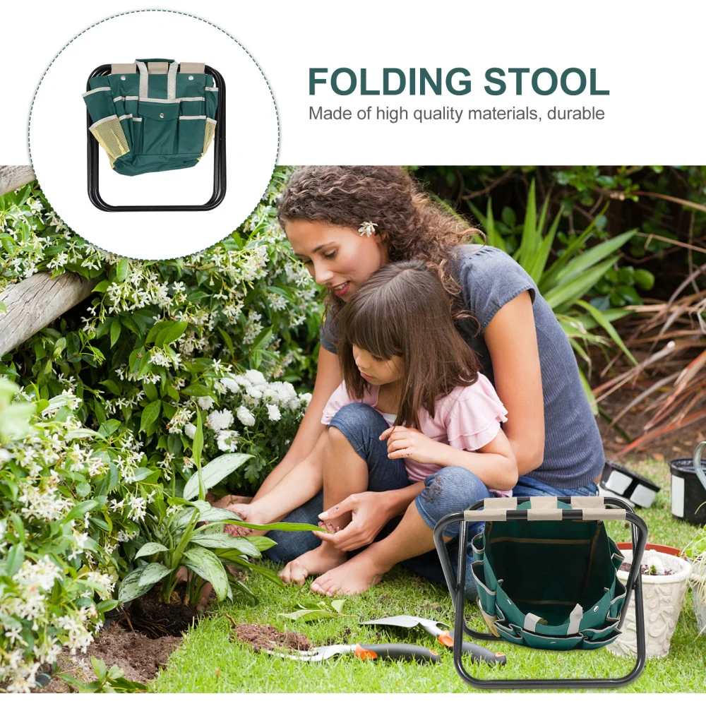 

1 Set Folding Garden Stool Multifunctional Folding Chair for Outdoor Use
