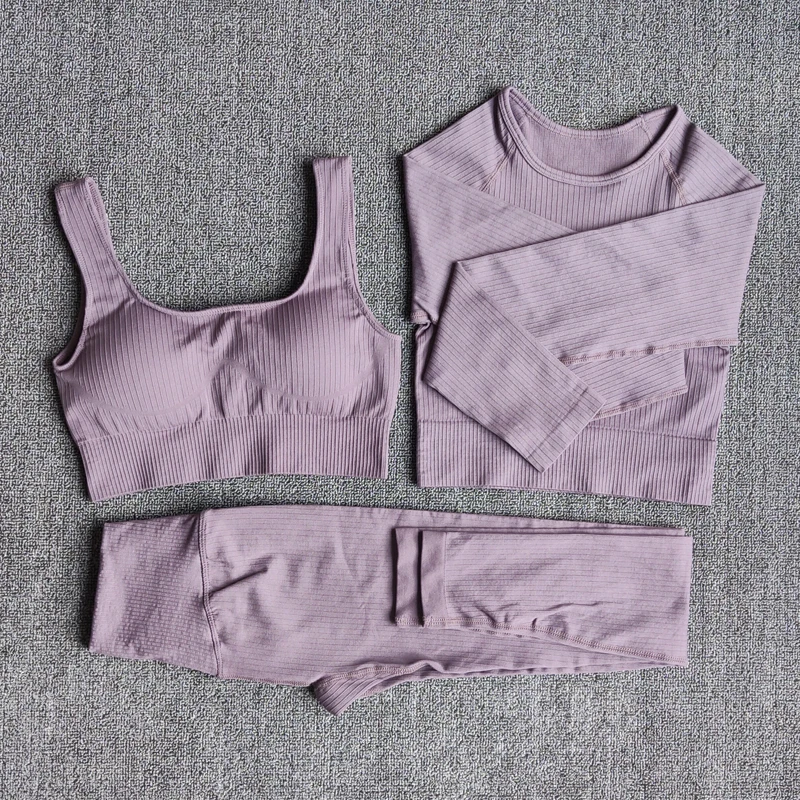 

Exercise Outfits for Women's Sportswear Fitness Yoga Sets High Waist Sports Leggings Sports Bra Gym Clothing Workout Set