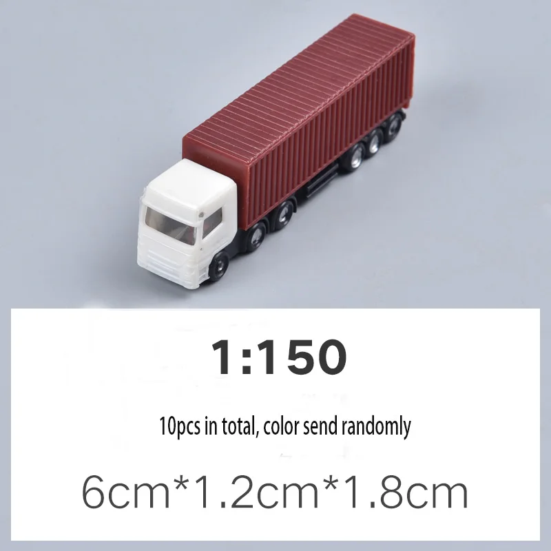 2 шт./10 шт./50 шт. модель автомобиля грузовик автобус 1: 75 1:100 1:150 1:200 строительство Поезд Макет Набор модель поезд Хо/ТТ/н масштаб железнодорожное моделирование - Цвет: 10x truck 150 scale