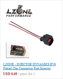 LZONE-4 шт. гоночный PQY топливный инжектор топ шапки адаптеры для RDX инжекторов к B16 B18 D16Z D16Y с PQY стикер JR-FIA01