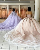 tulle corset ball gown quinceanera dresses formal prom graduation gowns lace up princess sweet 15 16 dress vestidos de 15 a%c3%b1os
