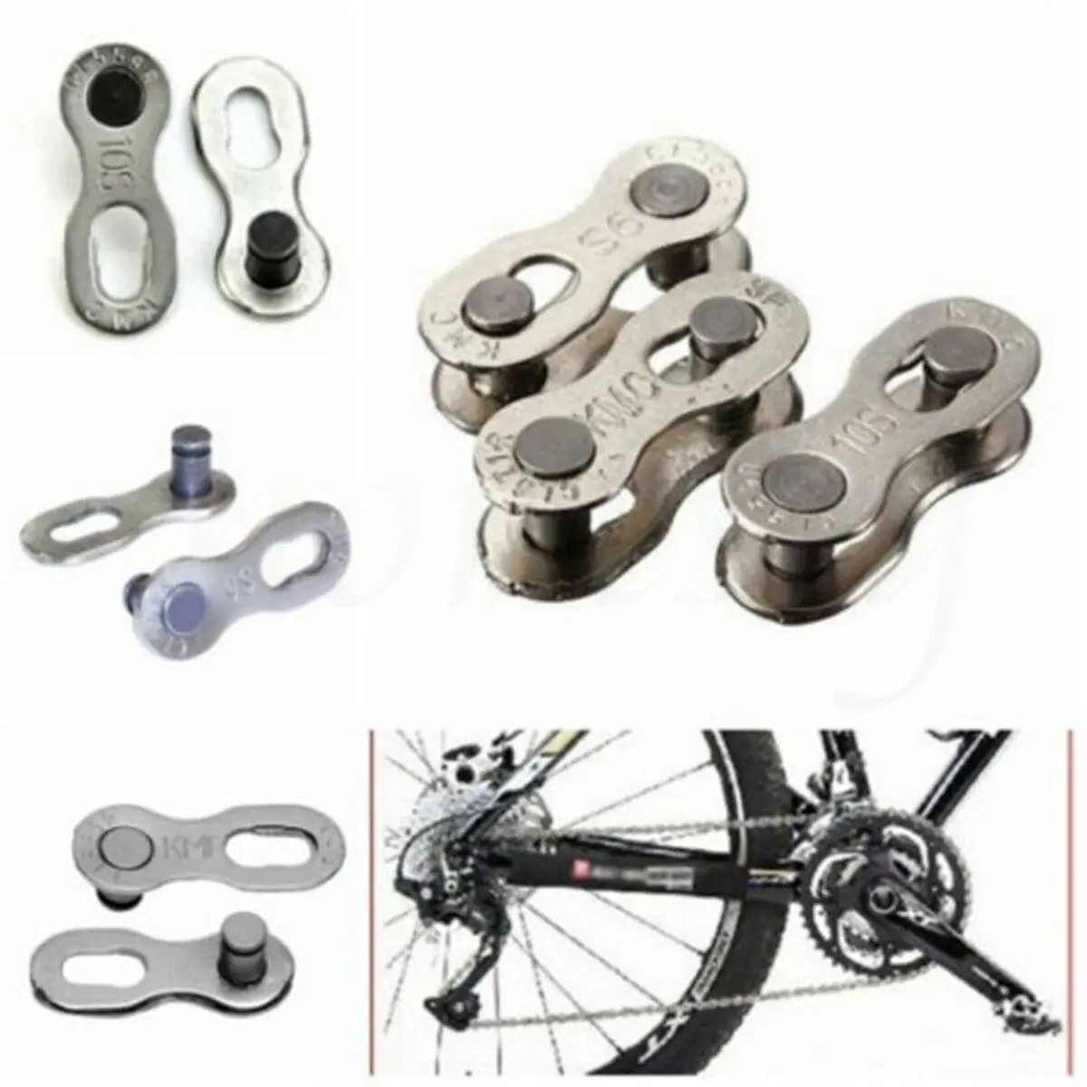 

1 Pair Bicycle Bike Chains Connector for 8/9/10 Speed Quick Master Link Joint Chain