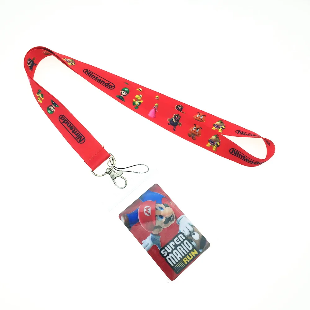 Классическая игра Марио Ремешок ID держатель для карт и карты стикер набор милый