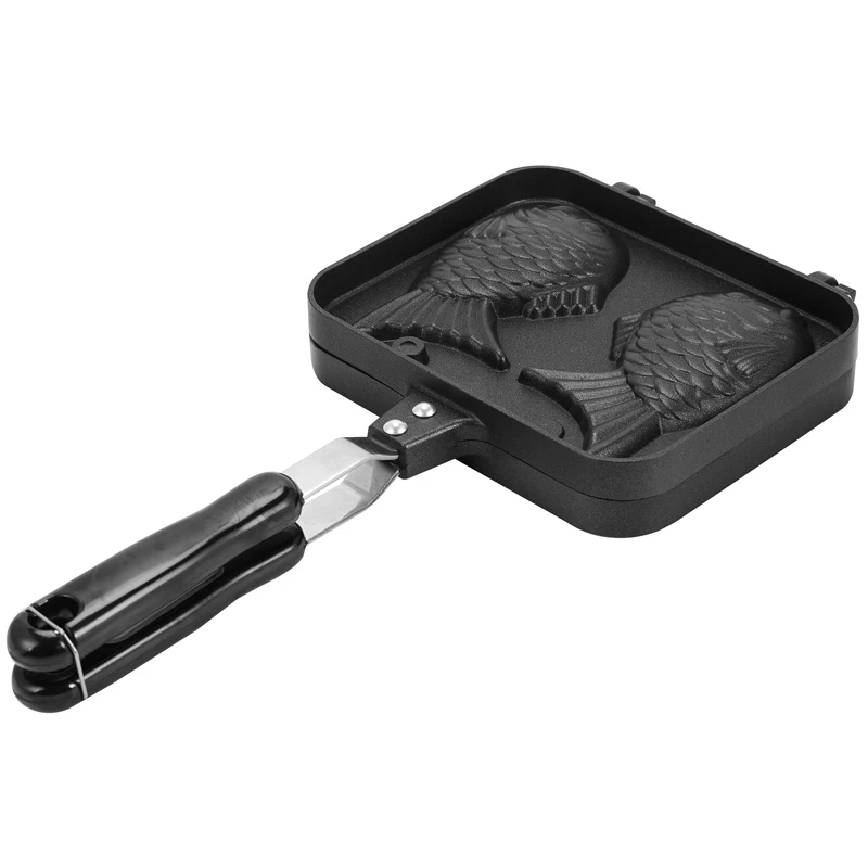 Форма для приготовления вафель в форме двух рыбок Double Fish Shaped Waffle Pan Maker Non-stick Buscuit Cake Bake Bakeware Home Kitchen DIY Dessert