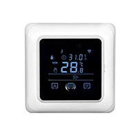 smart wifi thermostat temperature controller tuya 16a lcd touch screen floor heating electric thermostat for alexa echo google