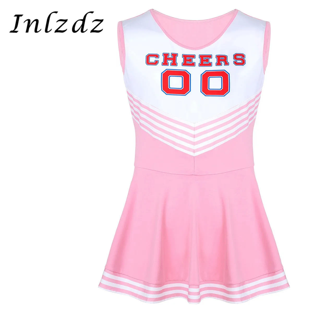 

Платье мужское Плиссированное с глубоким вырезом, соблазнительное короткое, очаровательный костюм черлидера для косплея