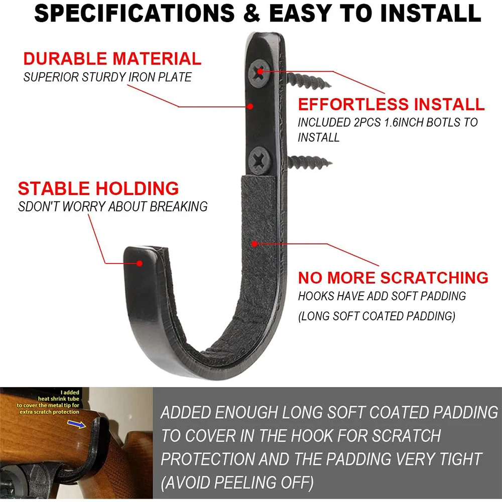 Стеллаж для хранения винтовок и дробовиков крючки настенного крепления вешалки