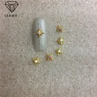 10 шт.пакет Золотой Новый стиль бриллиант ювелирные изделия AB цвет бриллиант 3d дизайн ногтей украшение ногтей наклейка наклейки для ногтей NO19