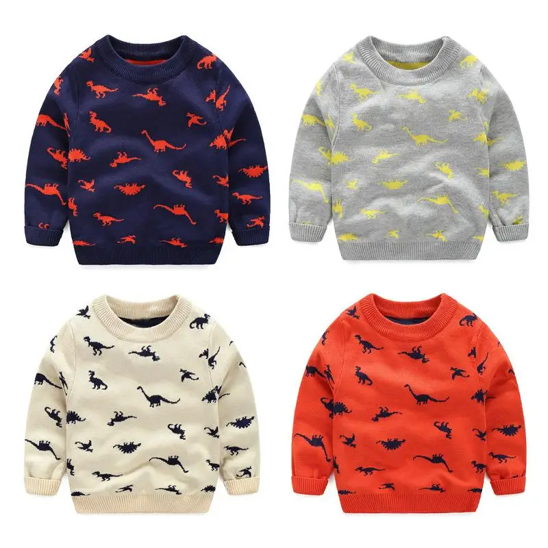 

Boys' Sweaters For Autumn And Winter New Children's Casual Clothing Round Neck Pullover Coat Sweater