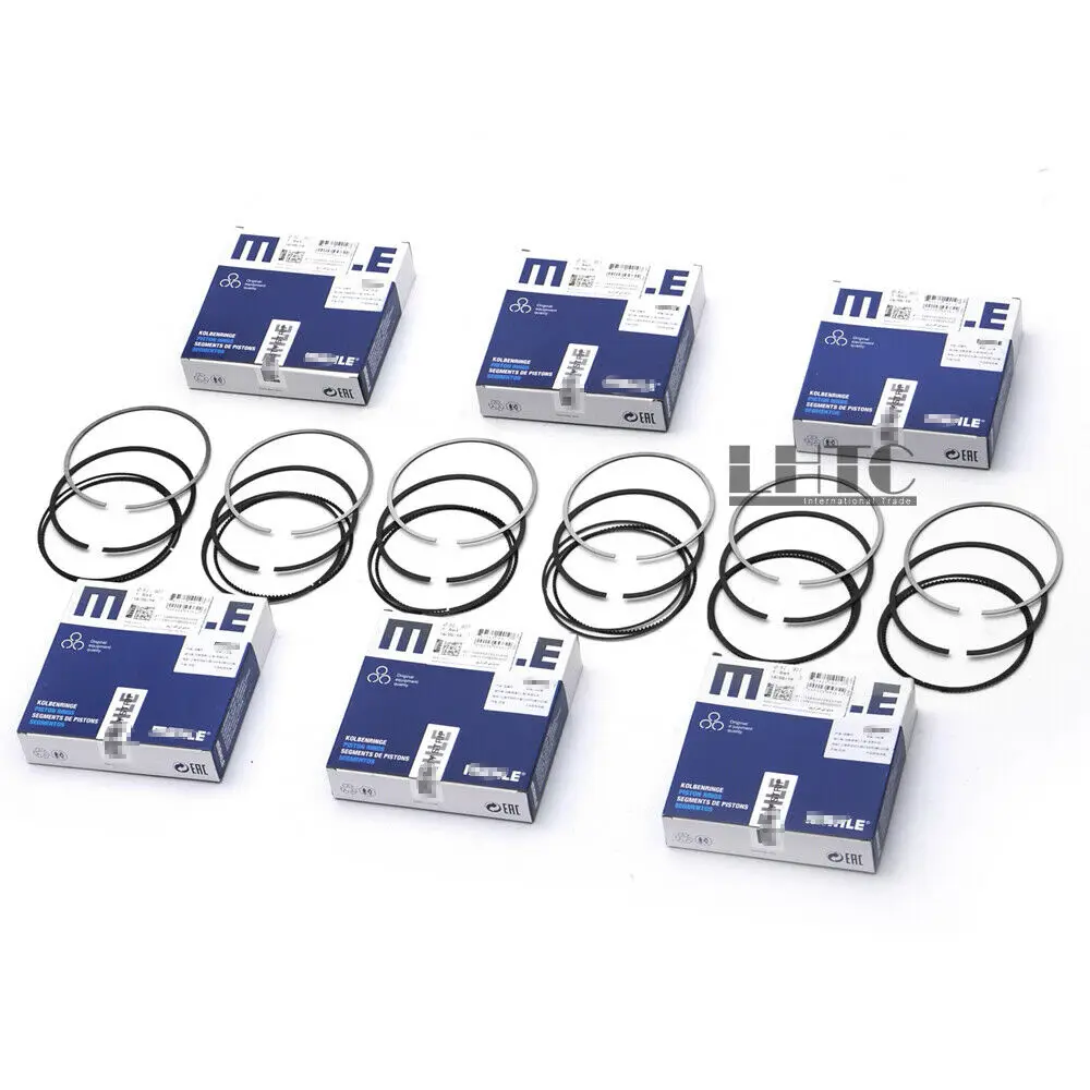 

6x 2760300224 Piston Rings Set by Mahle For Mercedes-Benz W204 W212 W166 W221 S350 M276 E35 - 3.5L 3498cc 213cu.in V6 DOHC