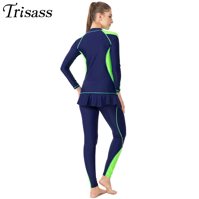 Trisass 2021 купальник из двух частей для женщин профессиональная спортивная юбка