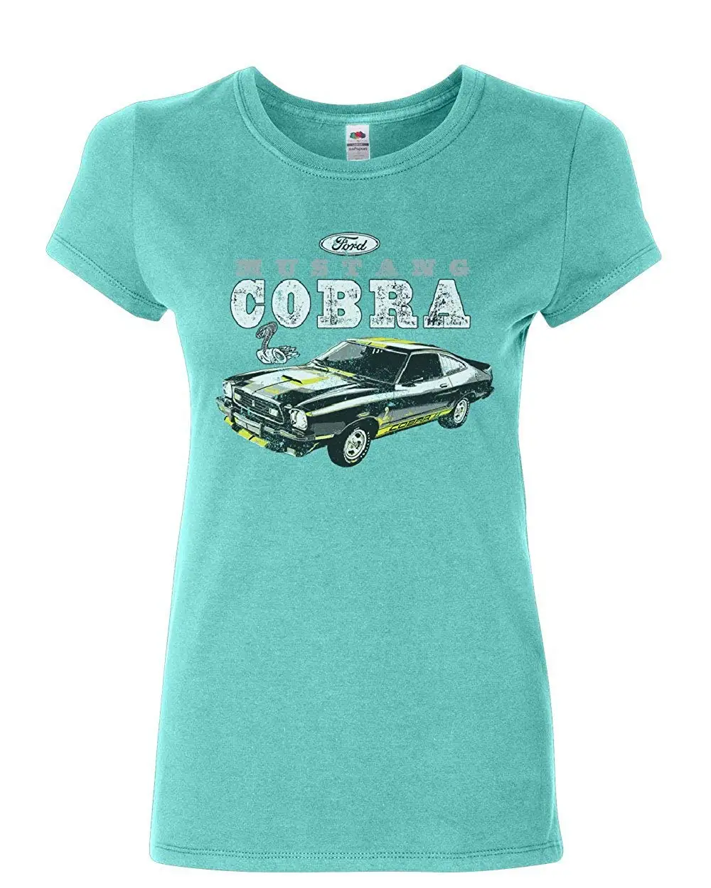 Ford Mustang Cobra Женская футболка американская Классическая Лицензированная рубашка с