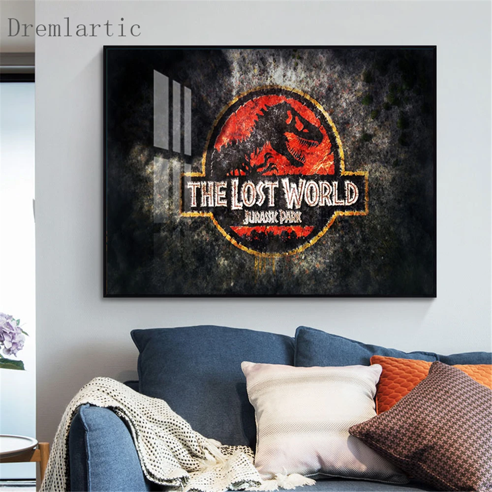 В стиле Парк Юрского периода @ q холст постер из шелковой ткани современный Стиль