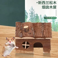 15x11x12cm hamster wood house natural small animal hideout hut cabin cage chew for rat chinchilla rabbit hedgehog house