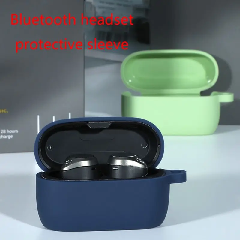 Силиконовый противоударный защитный чехол для наушников Jabra Elite Active 75t |
