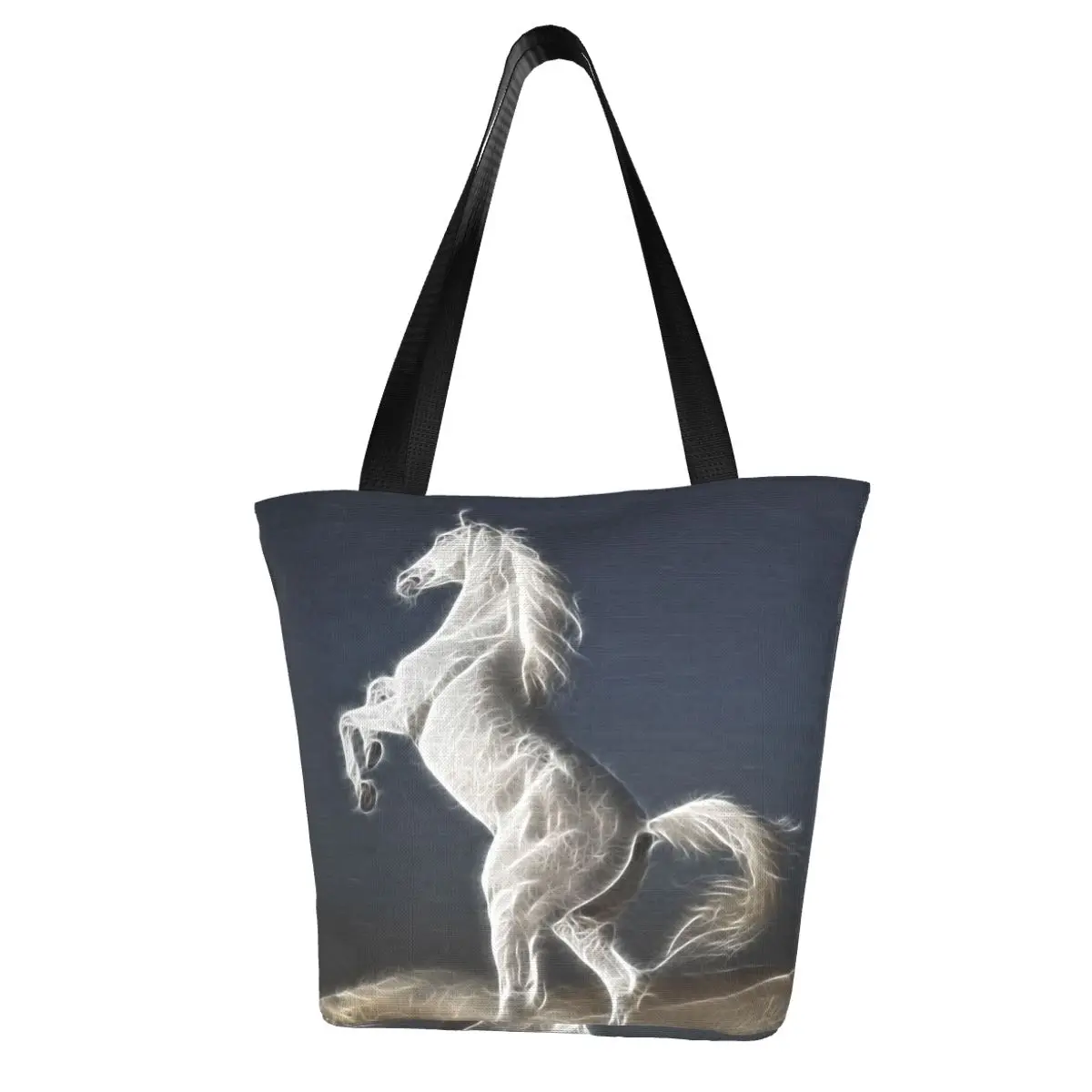 Horse Shopping Bag Aesthetic Cloth Outdoor Handbag Female Fashion Bags