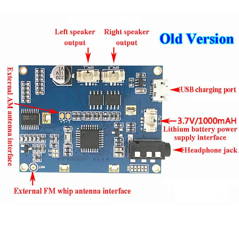 FM MW SW Полнодиапазонный цифровой дисплей часы радиомодуль короткая волна средняя