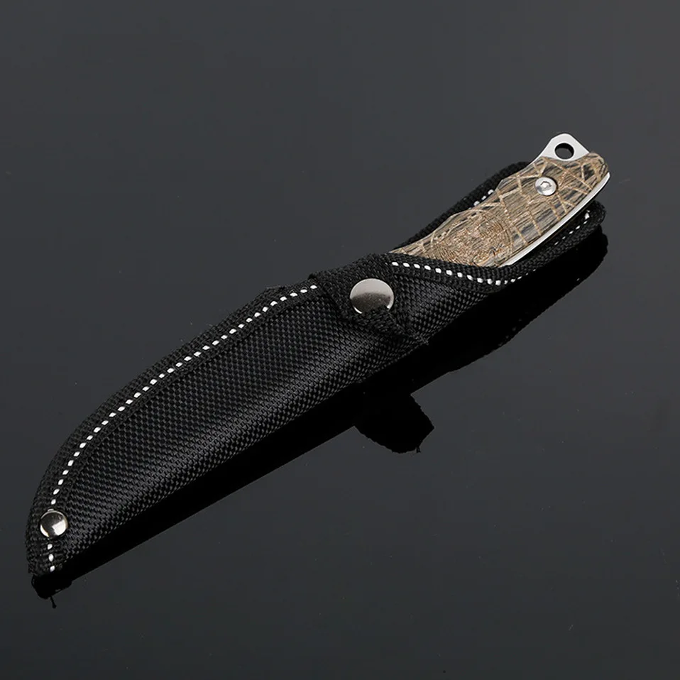 

Dropship outdoor fixed blade hunting knife high hardness sharp tactical knife wilderness survival non-folding knife camping