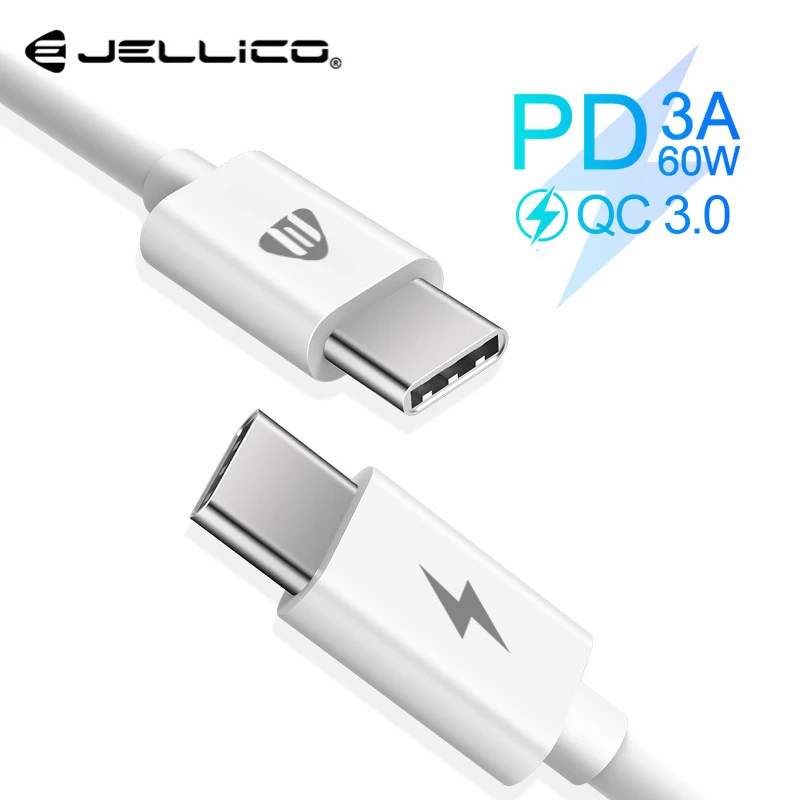 Jellico PD кабель для быстрой зарядки USB C к USB type C кабель для huawei mate 20 PD QC 3,0 кабель для быстрой зарядки для Macbook S9