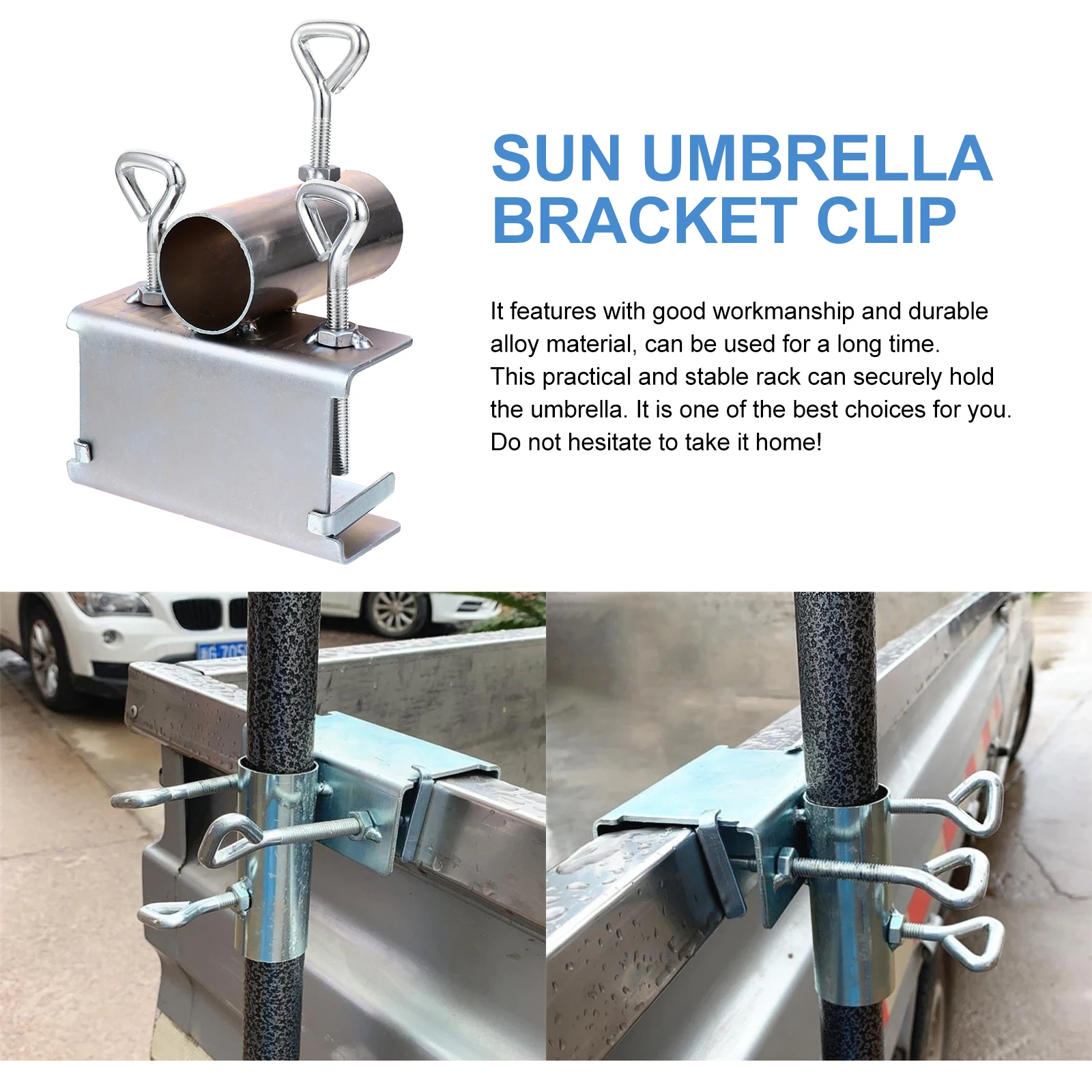 

1Pc Wear-resistant Convenient Beach Umbrella Parasol Stand Rack Dock Fixing Rack for Home Courtyard Patio