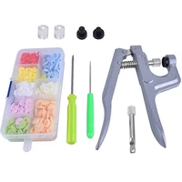 diy sewing tool resin snap button installation tool four button buckle hand pressure clamp sewing tool set