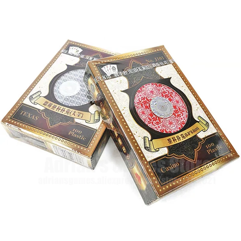 Профессиональные карты Porker Пластик игральные для покера из ПВХ Техасский Холдем