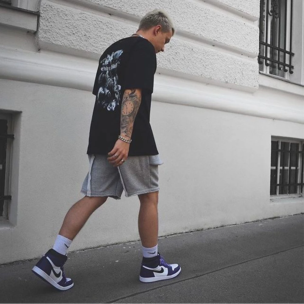 

New Trend Summer Fitness Shorts Men's Sports Loose Outdoor Running Basketball Training Comfortable Fashion Five-Point Pants