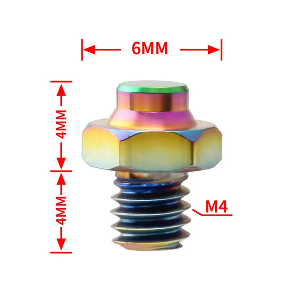 

Hexagonal Screw Bicycle M4*6mm Titanium Alloy Bicycle Pedal Anti-slip Bolt MTB Bicycle Pedal Anti-slip Nail TC4 Hexagonal Screw