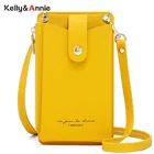 Сумка-кошелек женская из искусственной кожи, с карманом для телефона