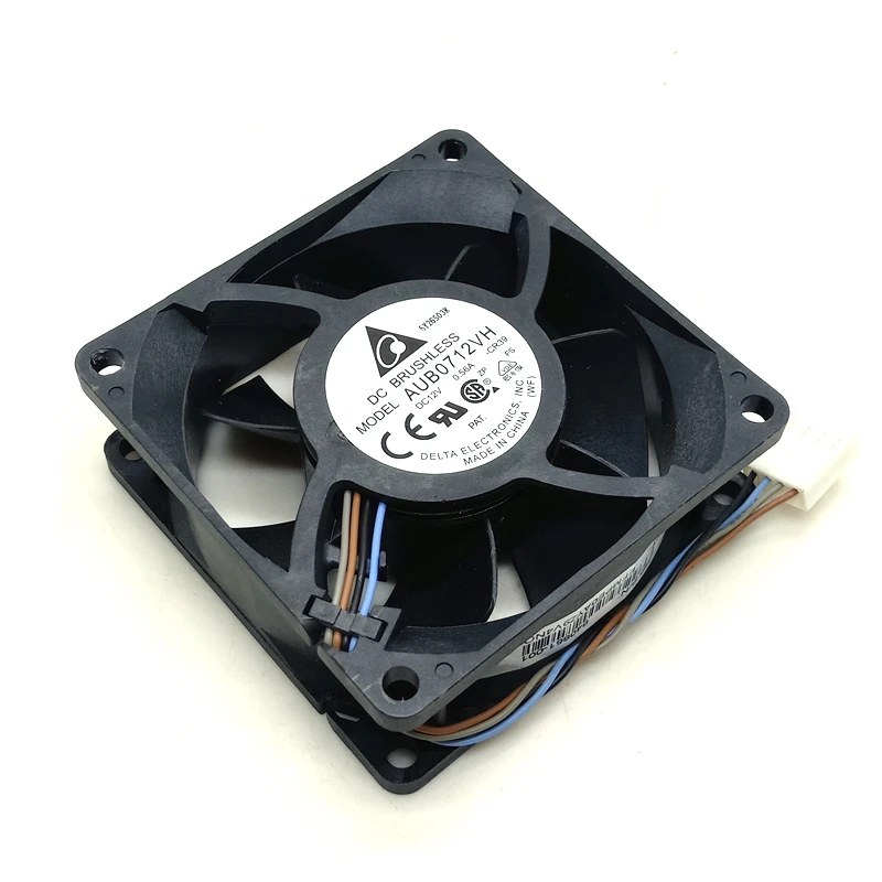 

100 шт. 70 мм 12 В охлаждающий вентилятор AUB0712VH, для Delta Electronics 70x25 мм 4600 А об/мин PWM, шасси источник питания, чехол для маффинов