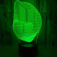 conch lights lamp 3d illusion led night light 7 colors gradual changing usb table lamp for holiday gifts or home decorations