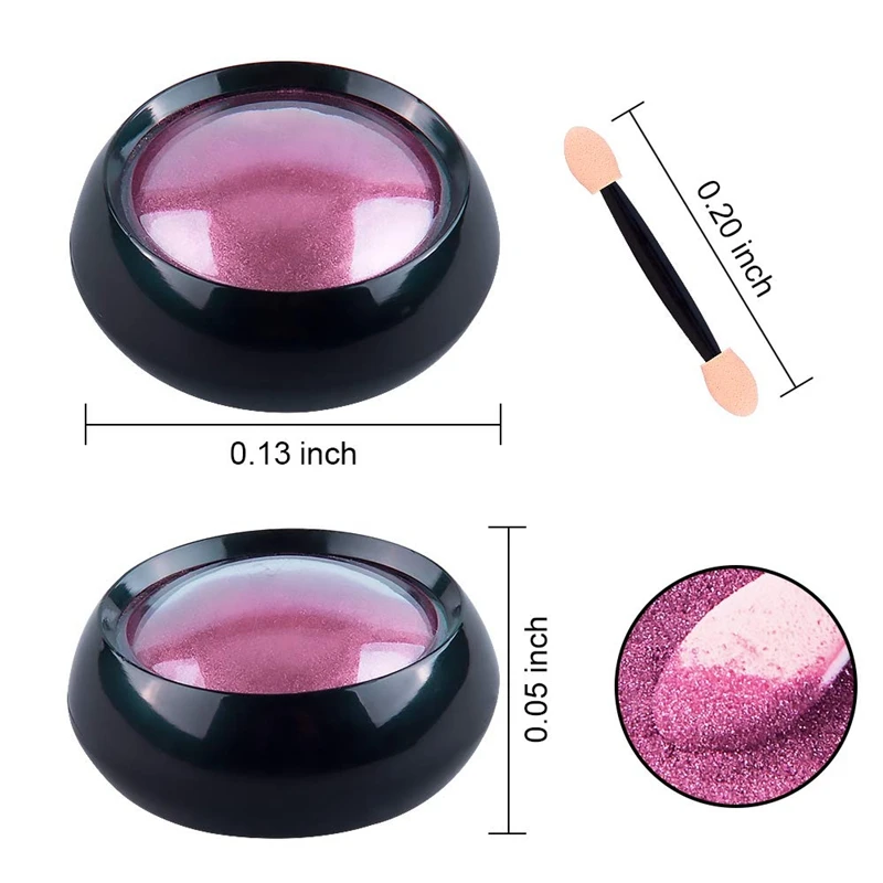 16 банок хромовый порошок для ногтей металлический дизайна зеркальный эффект