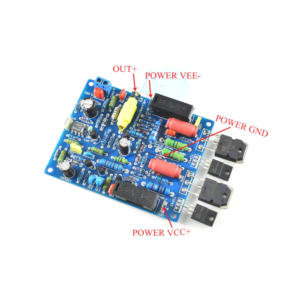 2 шт 2 канала QUAD405 100 Вт+ 100 Вт аудио усилитель мощности доска DIY KIT собранная доска