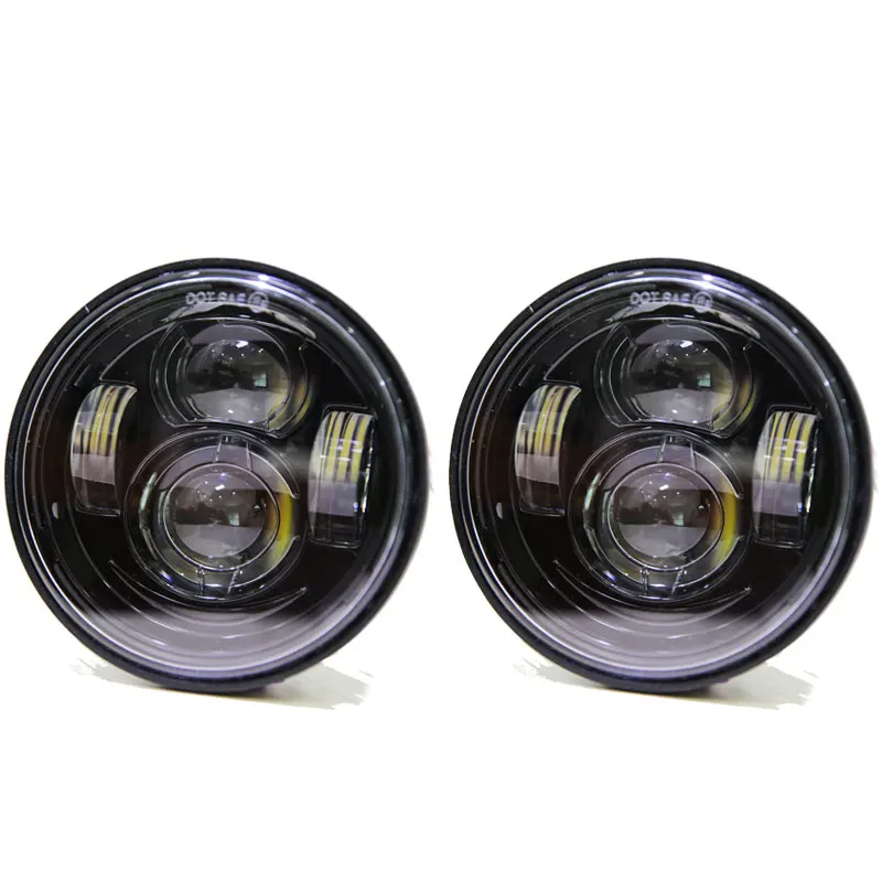 4 5 &quotдвойной светодиодный налобный фонарь для мотоцикла Fat Bob FXDF ང later| |