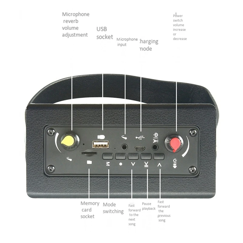 저렴한 블루투스 스피커 USB 휴대용 무선 블루투스 휴대용 스피커와 고화질 사운드 지원 마이크