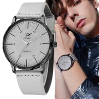 men watch top brand simple strip nail fashion business mens watches leather belt quartz wrist watches male clock reloj hombre