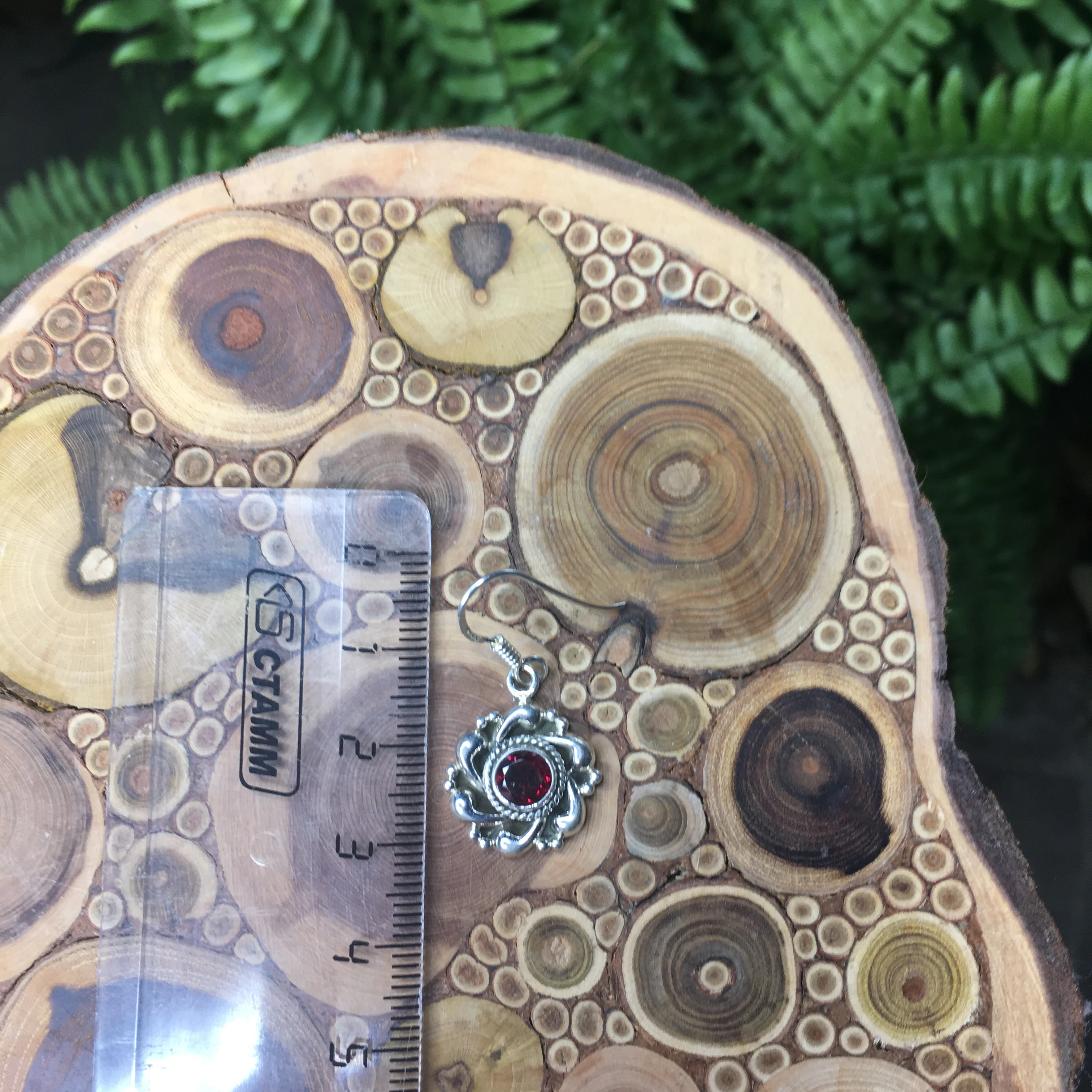 Серьги подвески из аметиста 3 2 см|Серьги-подвески| |