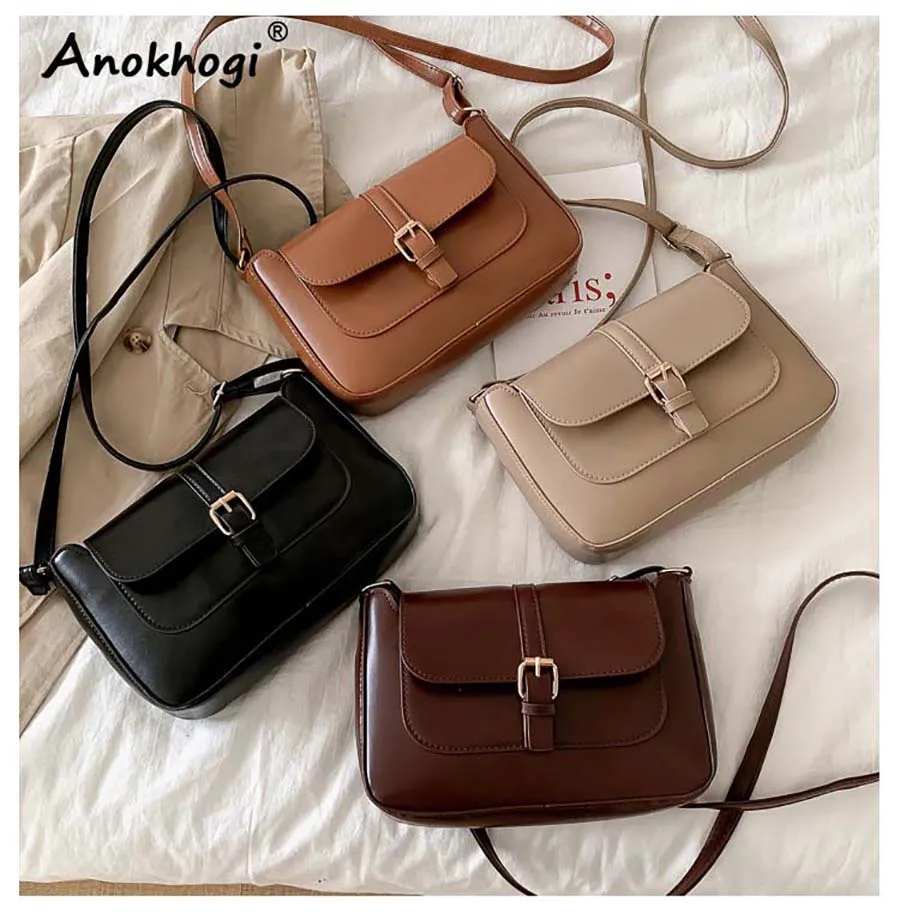 

Женская сумка-седло на все сезоны, винтажная сумка на пуговицах, Повседневная Высококачественная сумка на плечо из искусственной кожи