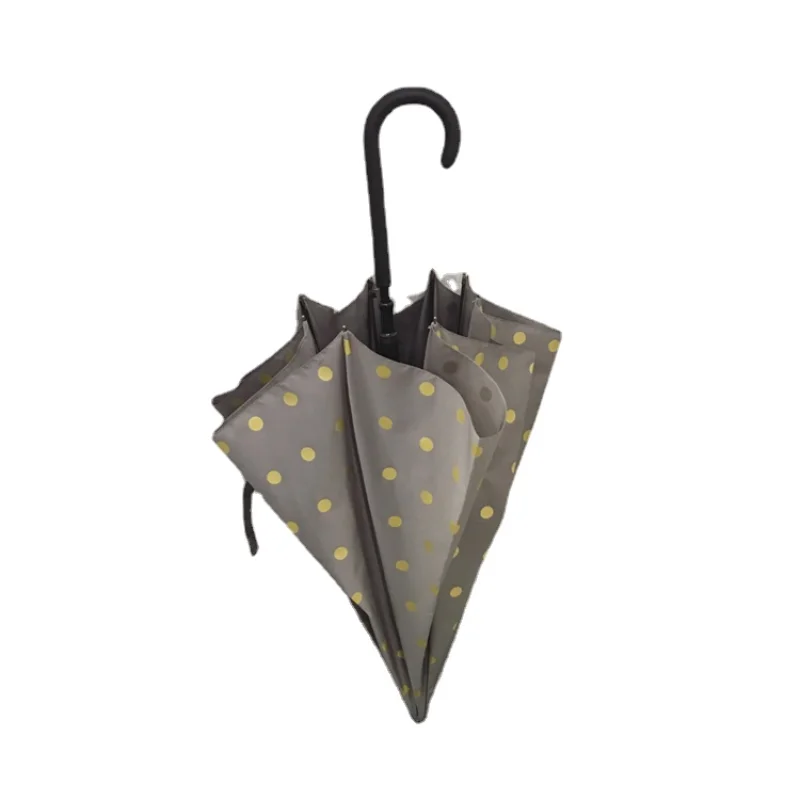 

Зонт женский солнцезащитный в Корейском стиле, легкий солнцезащитный козырек от УФ излучения, черный с длинной ручкой, оригинальный