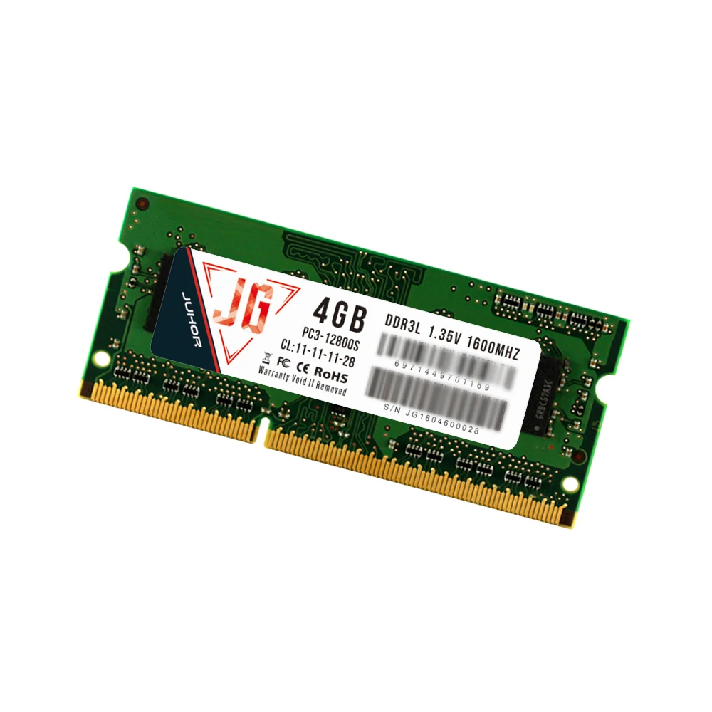 Память JUHOR NB DDR3 L 4 ГБ 8 1600 МГц 1 35 в для ноутбука ПК ОЗУ низкое энергопотребление 204pin