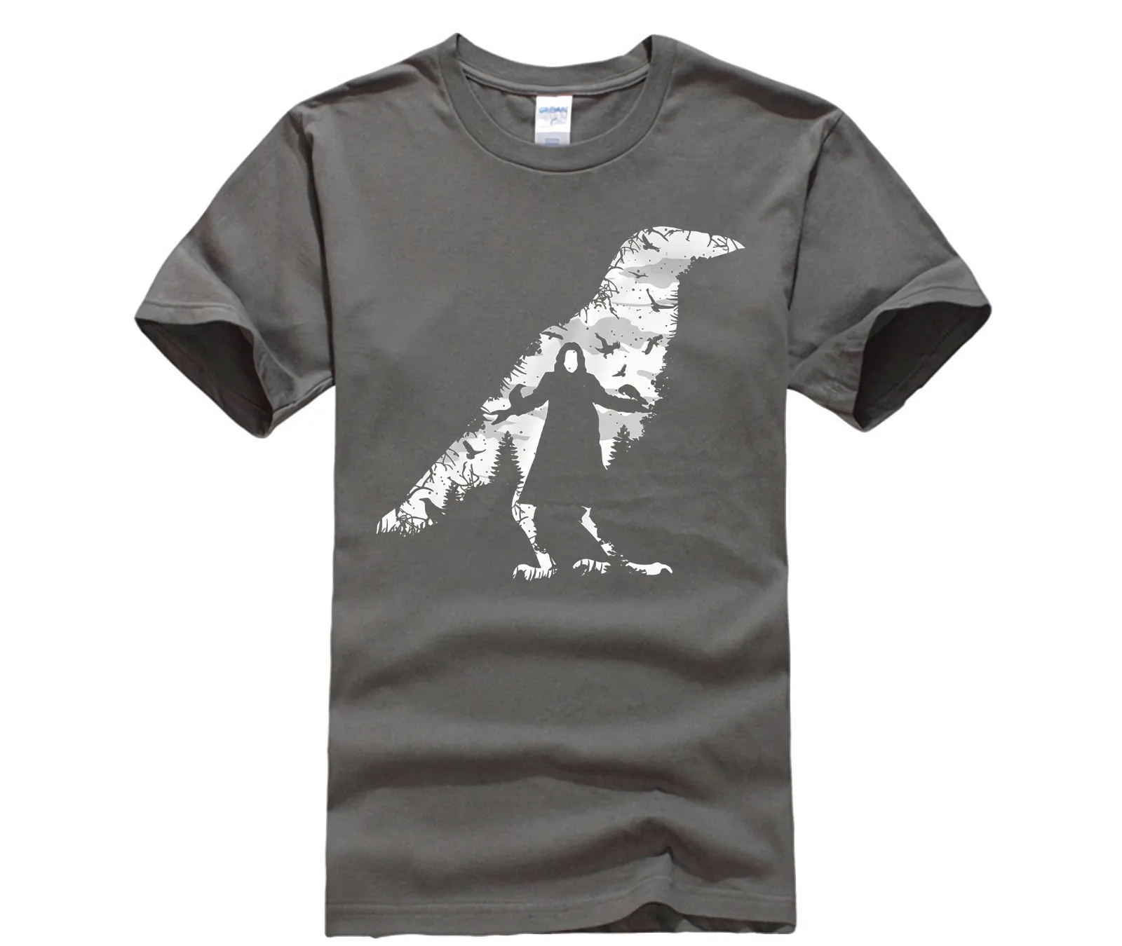 Мужская футболка с бесплатной доставкой! Новое поступление Для мужчин s ворона