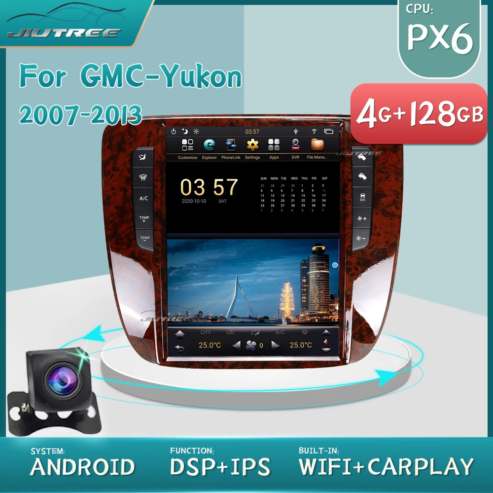 

2 Din Tesla Style Car radio For GMC Yukon For Chevrolet Tahoe silverado 2007-2013 Car Stereo multimedia player receiver Recorder