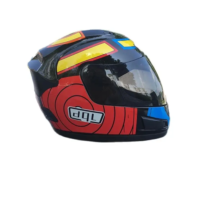 Крутое Новое поступление мотоциклетный шлем на все четыре сезона лицо оболочка