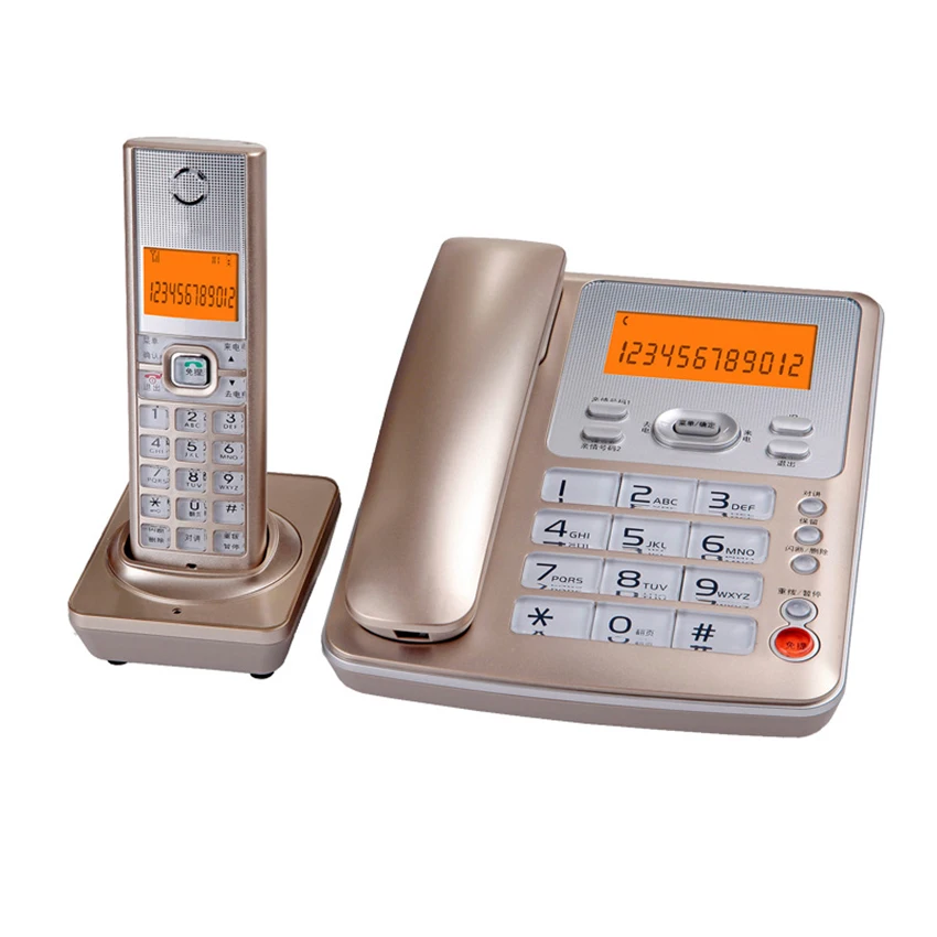 expandable cordedcordless phone system with answering system caller id base station cordless 1 handset landline telephone free global shipping