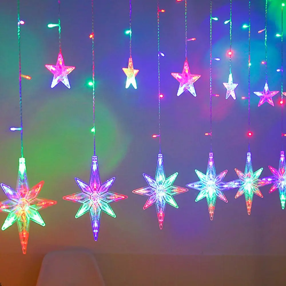 

LED Lamp String Fairy String Light PolarisLamp String Romantic Super Bright Polaris 2.5M EU Plug 8 Modes Outdoor Festival