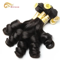 curly bundles 5 pcslot peruvian human hair bundles egg curl hair natural color human hair extensions for black women