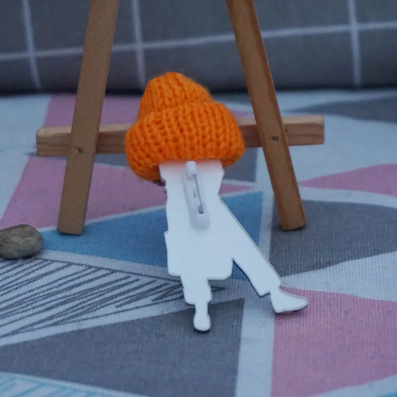 Брошь на булавке ручной работы акриловые Значки для женщин и мужчин японские