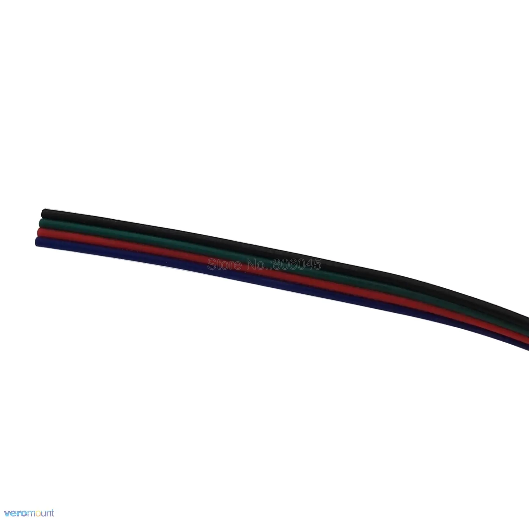 1 100 М 4 контактный 4Pin RGB Удлинительный провод кабель разъем светодиодный Acceossories